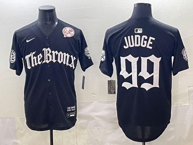 Men 2025 New York Yankees #99 Judge Black Five generations Joint Name Nike MLB Jersey style 38->new york yankees->MLB Jersey